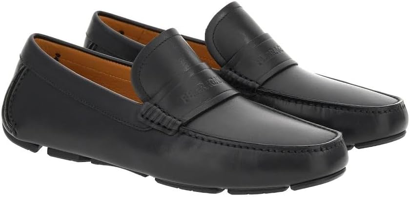 Salvatore Ferragamo Chris Mens Black Leather Slip On Loafer (Master Quallity)