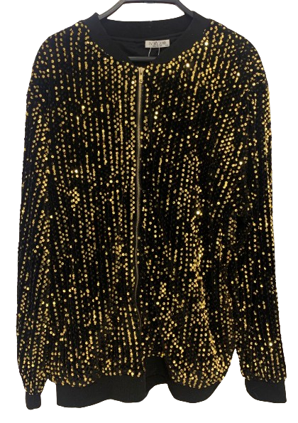 IN' VOLAN Sequin Jacket Long Sleeve [ AAA]