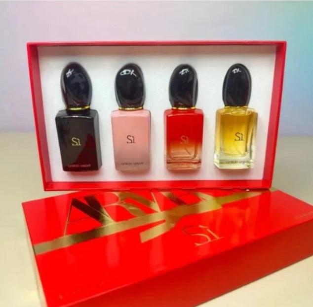 Giorgio Armani Si Miniature Gift Set for Women, 4 Pieces  [Master Quality]