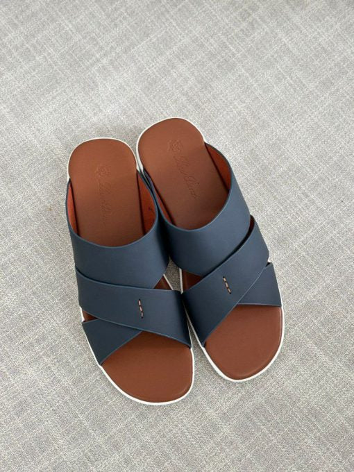 Loro Piana Palm Sandals Navy Blue (Master Quality)