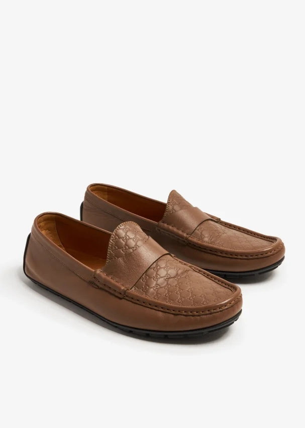 GUCCI GG logo loafers Brown (Master Quality)